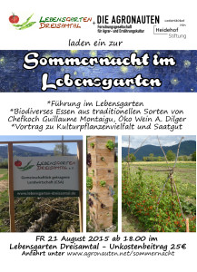 sommernacht im lebensgarten flyer